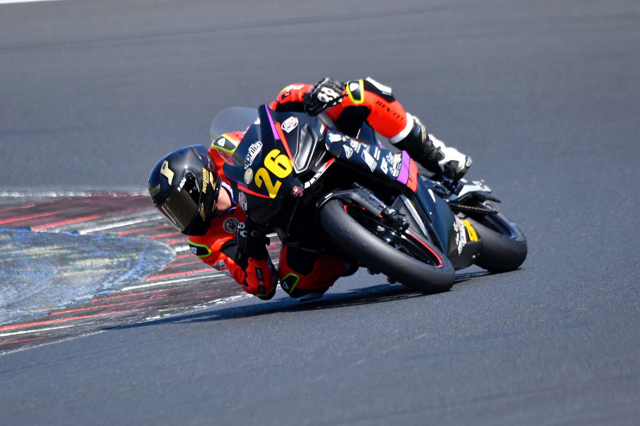 Gioele in piega a Misano