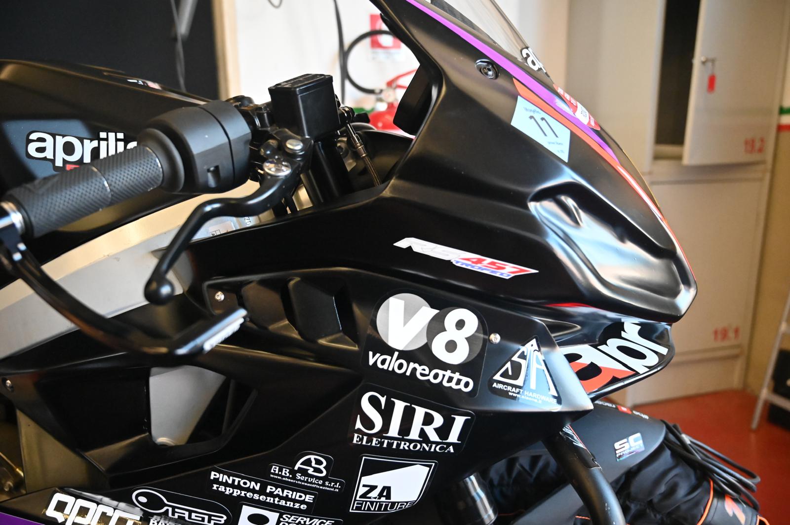 Spazio sponsor sulla moto